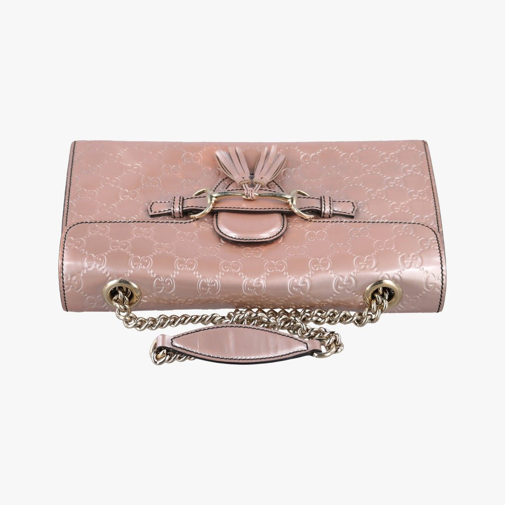 Gucci Emily Pink Patent Shoulder — view 8