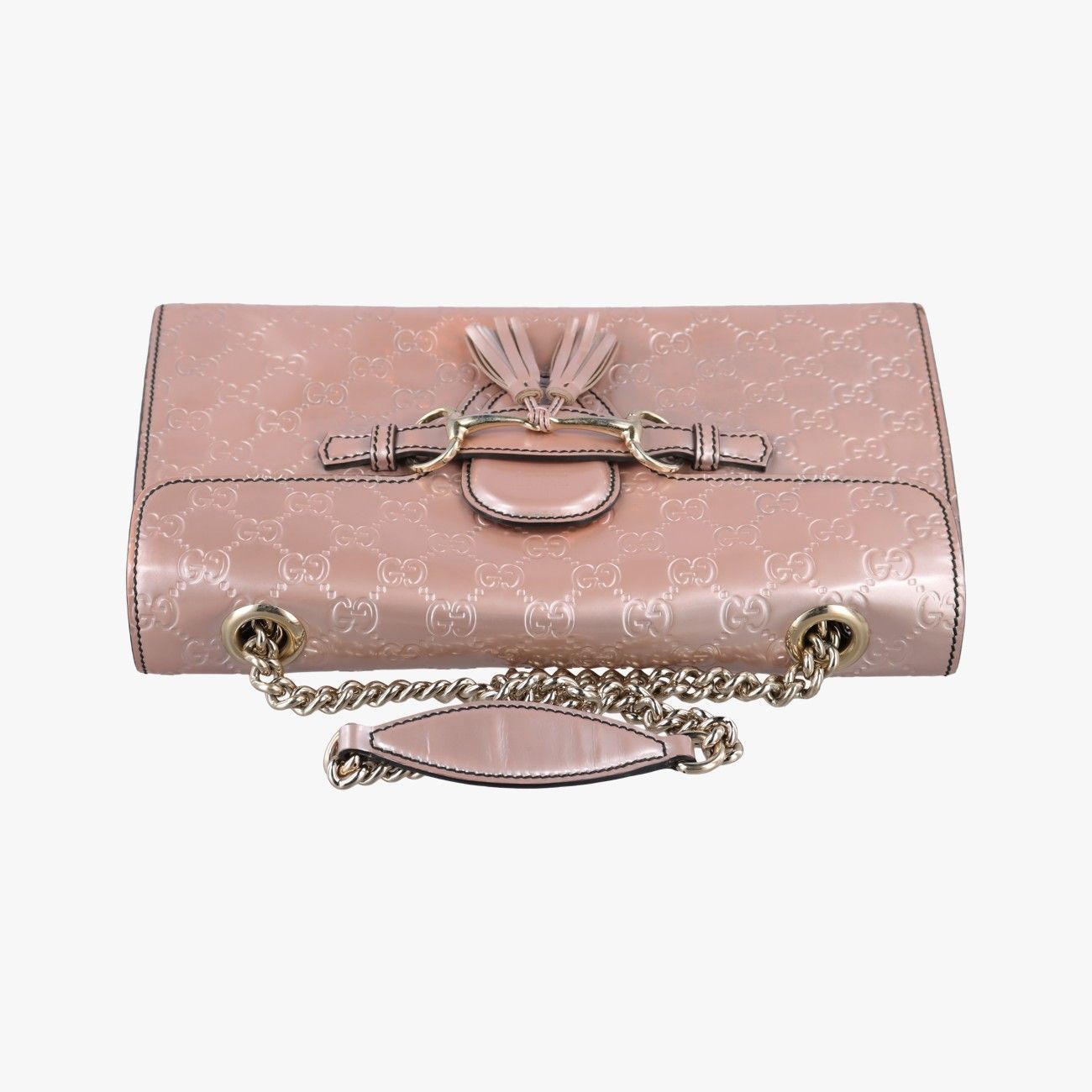 Gucci Emily Pink Patent Shoulder — view 8