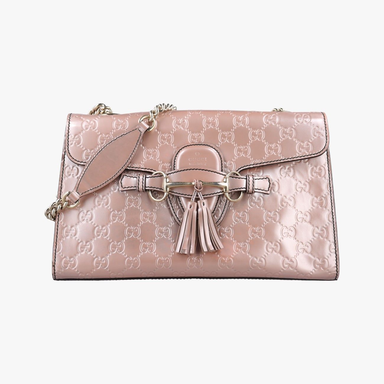 Gucci Emily Pink Patent Shoulder