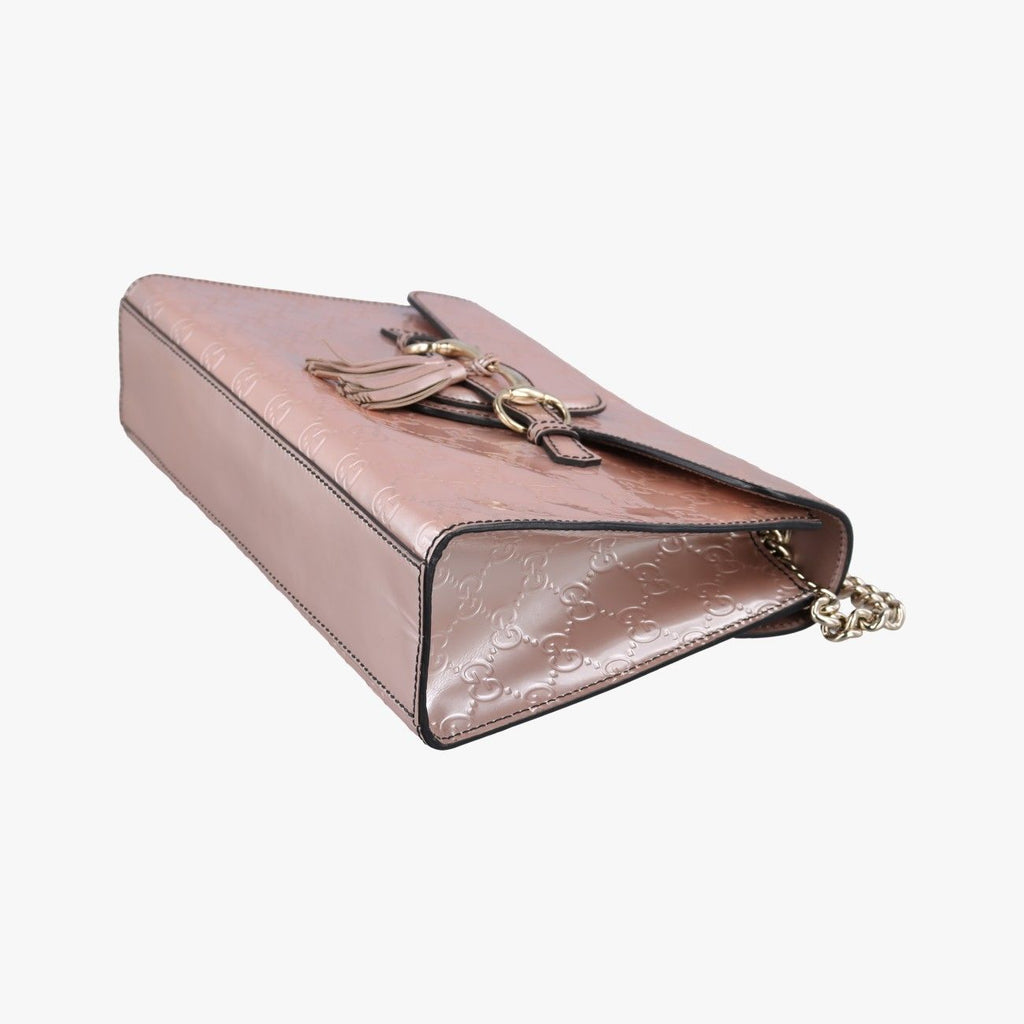 Gucci Emily Pink Patent Shoulder — view 4