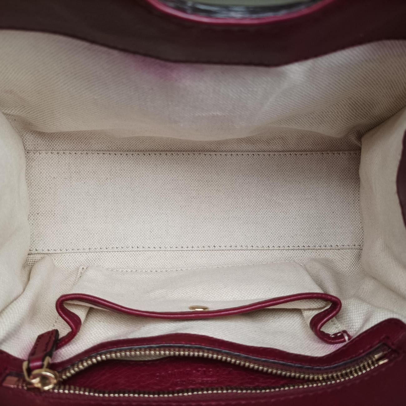 Gucci Stirrup Wine Red Leather Shoulder — view 9
