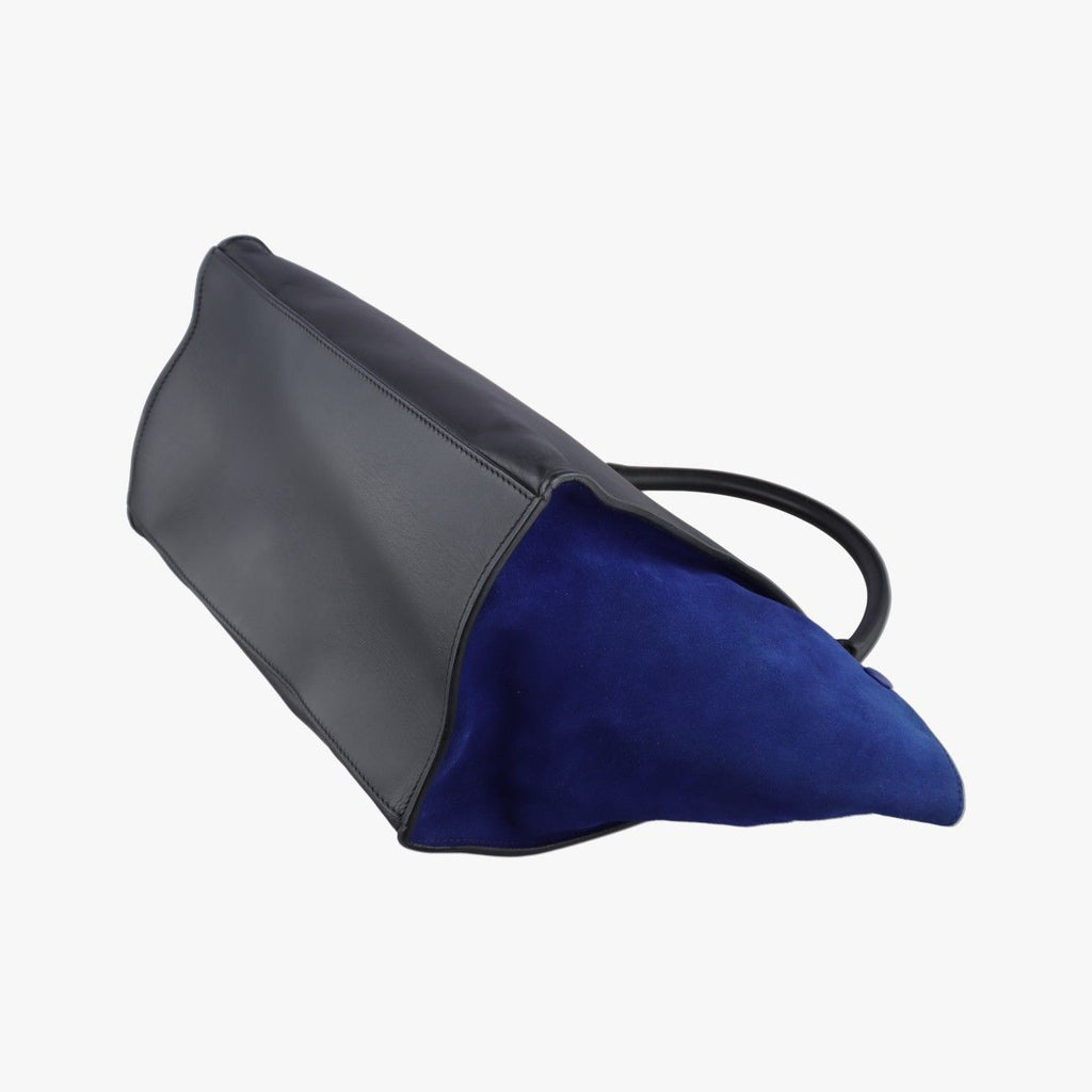 Celine Trapeze Black Suede Leather Shoulder — view 6