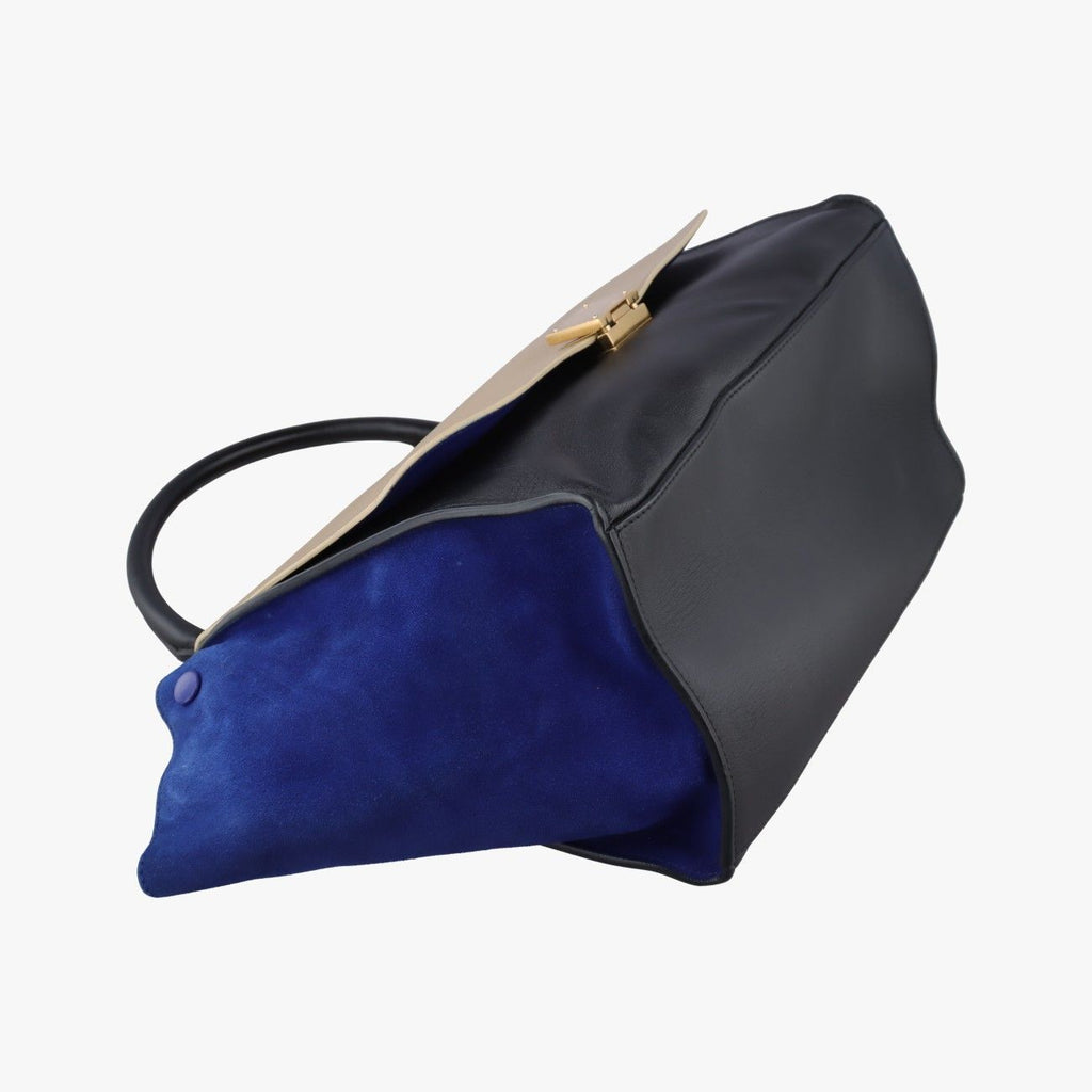 Celine Trapeze Black Suede Leather Shoulder — view 5