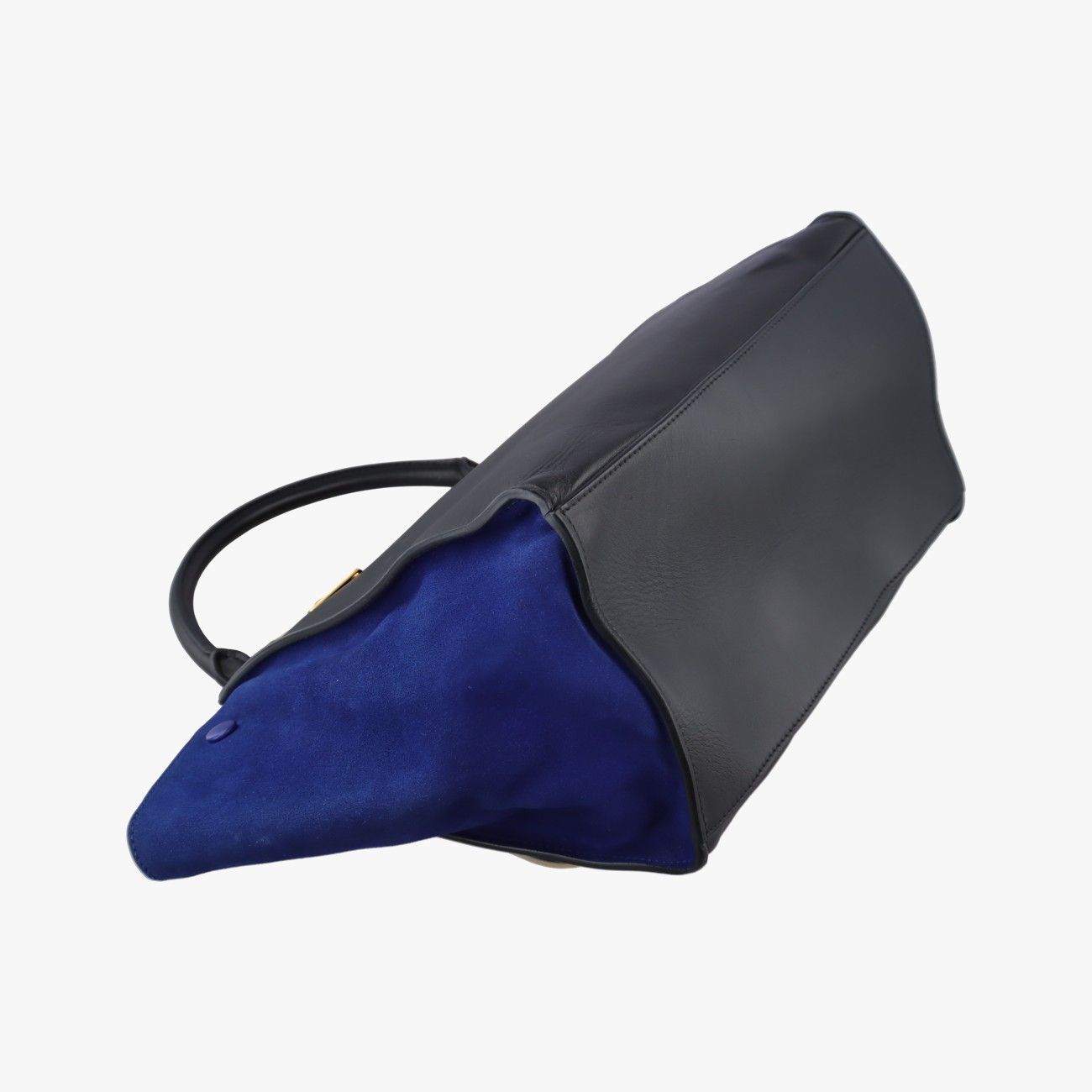 Celine Trapeze Black Suede Leather Shoulder — view 7