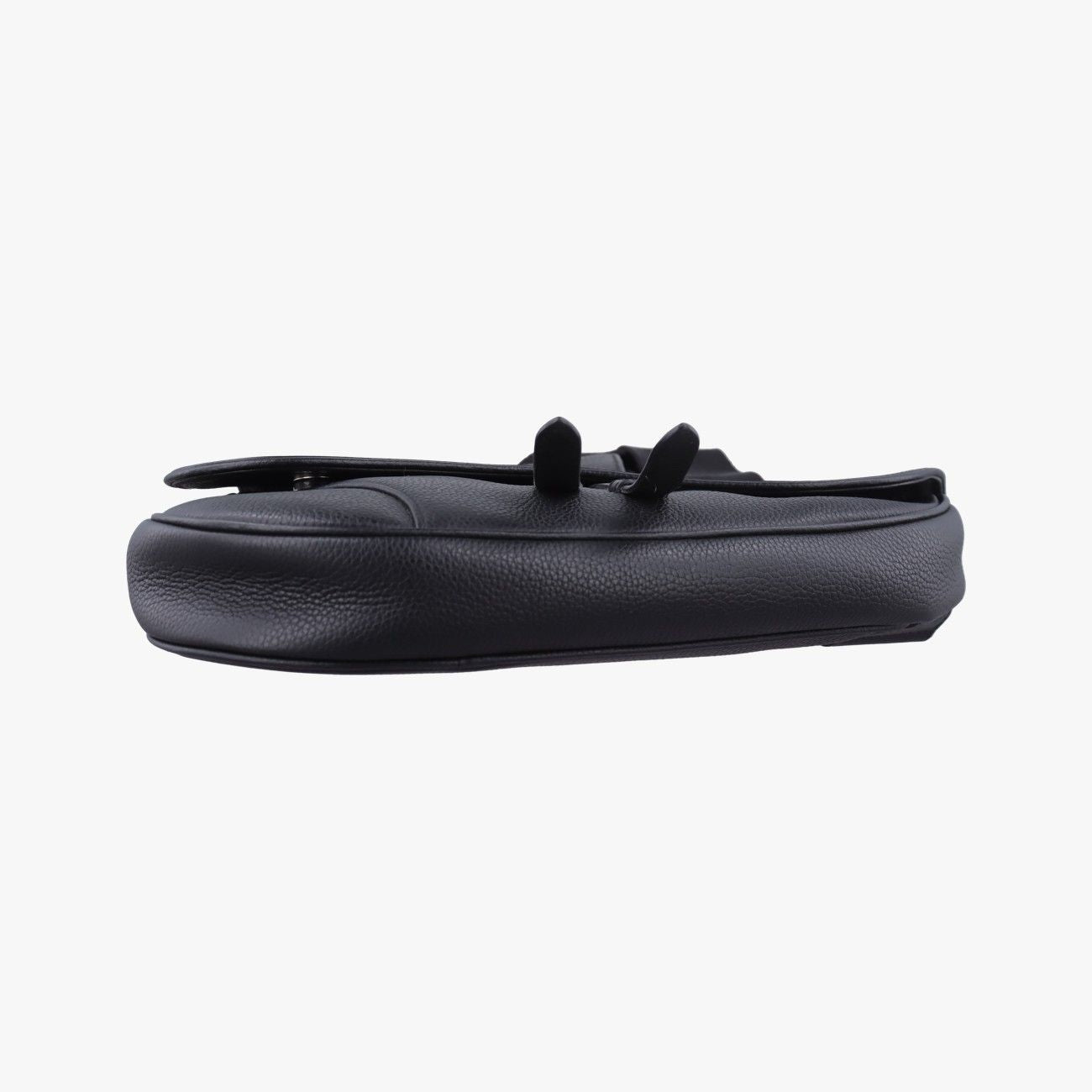 Dior Saddle Black Leather Handbag — view 3