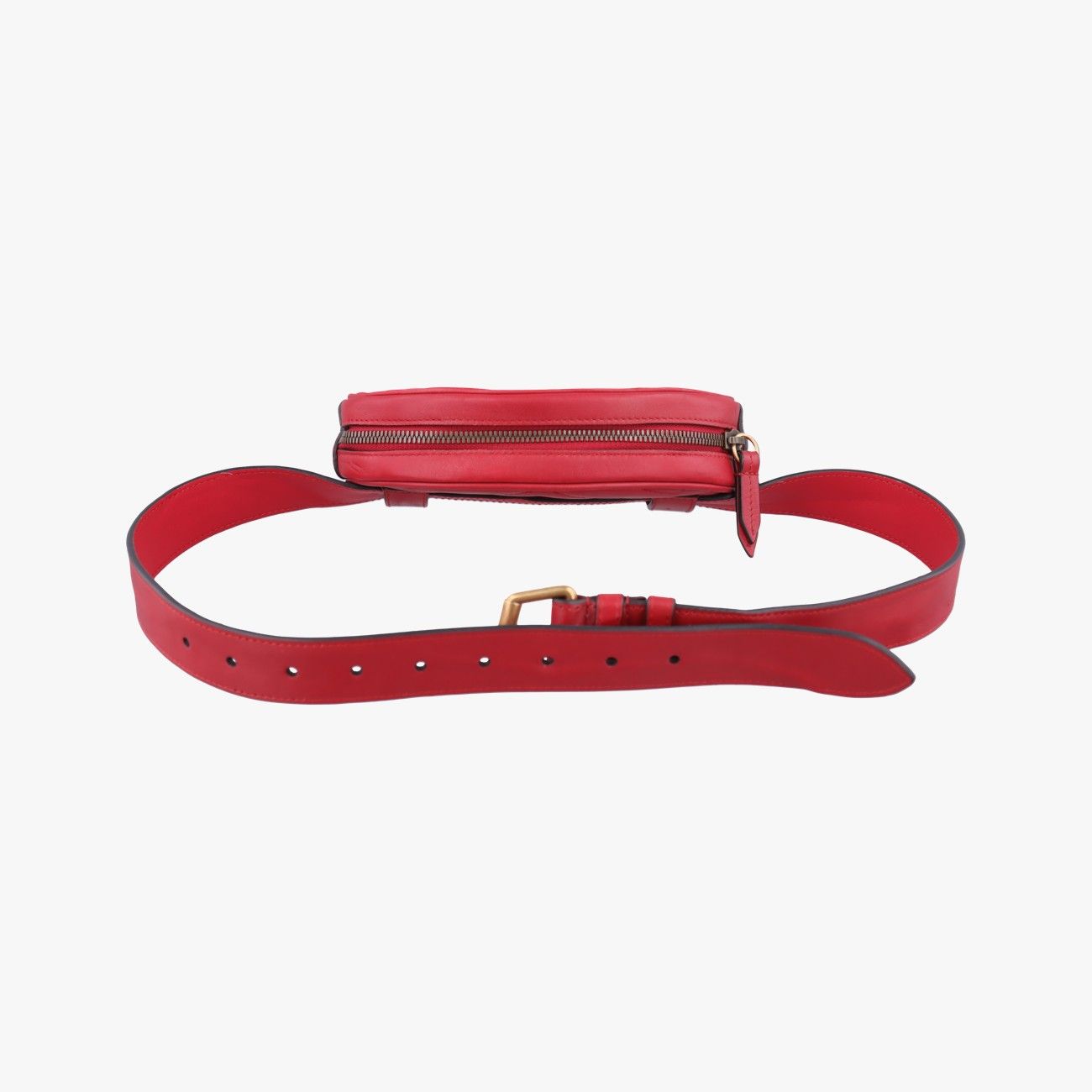 Gucci GG Marmont Red Leather Handbag — view 8