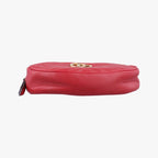 Gucci GG Marmont Red Leather Handbag — view 3