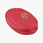 Gucci GG Marmont Red Leather Handbag — view 4