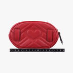 Gucci GG Marmont Red Leather Handbag — view 2