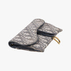 Dior Saddle Navy Gray Jacquard Shoulder — view 5