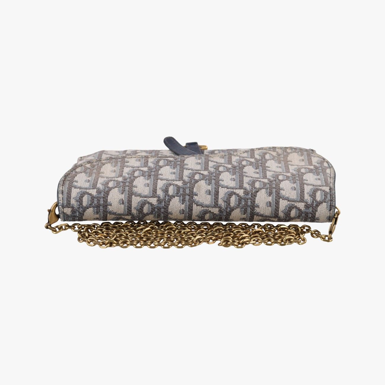 Dior Saddle Navy Gray Jacquard Shoulder — view 8