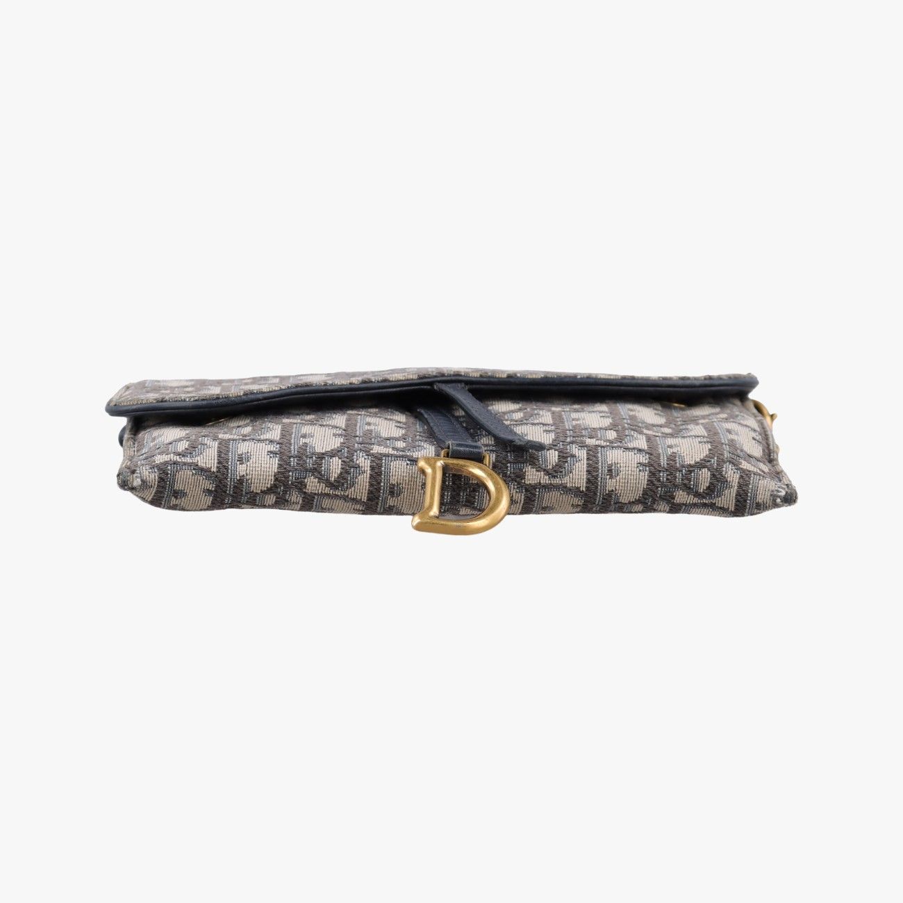 Dior Saddle Navy Gray Jacquard Shoulder — view 3