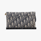 Dior Saddle Navy Gray Jacquard Shoulder — view 2