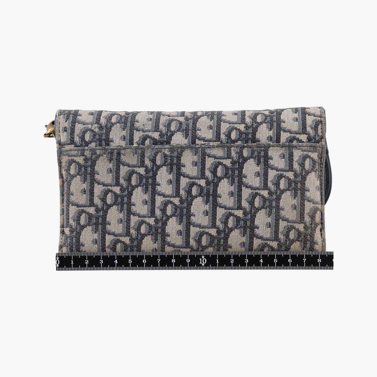 Dior Saddle Navy Gray Jacquard Shoulder — view 2