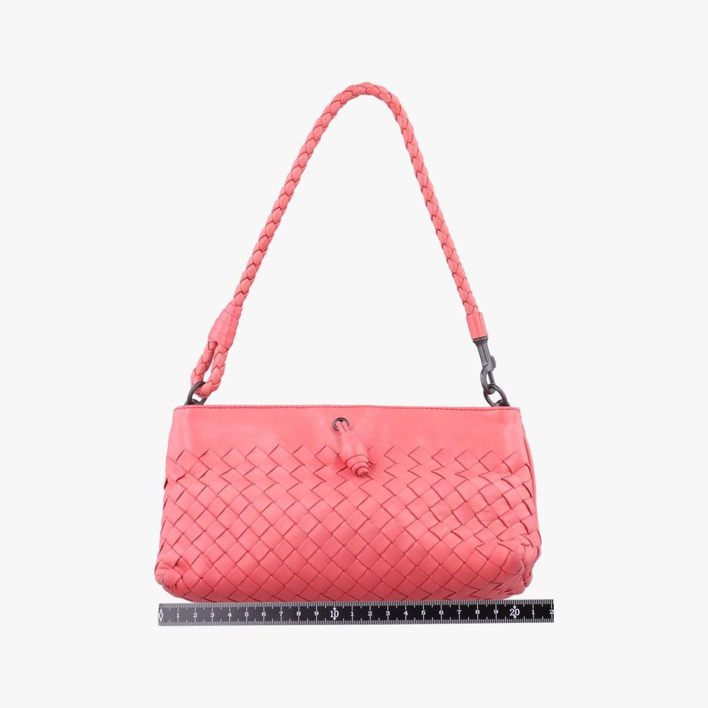 Bottega Veneta Intrecciato Pink Lambskin Handbag — view 2