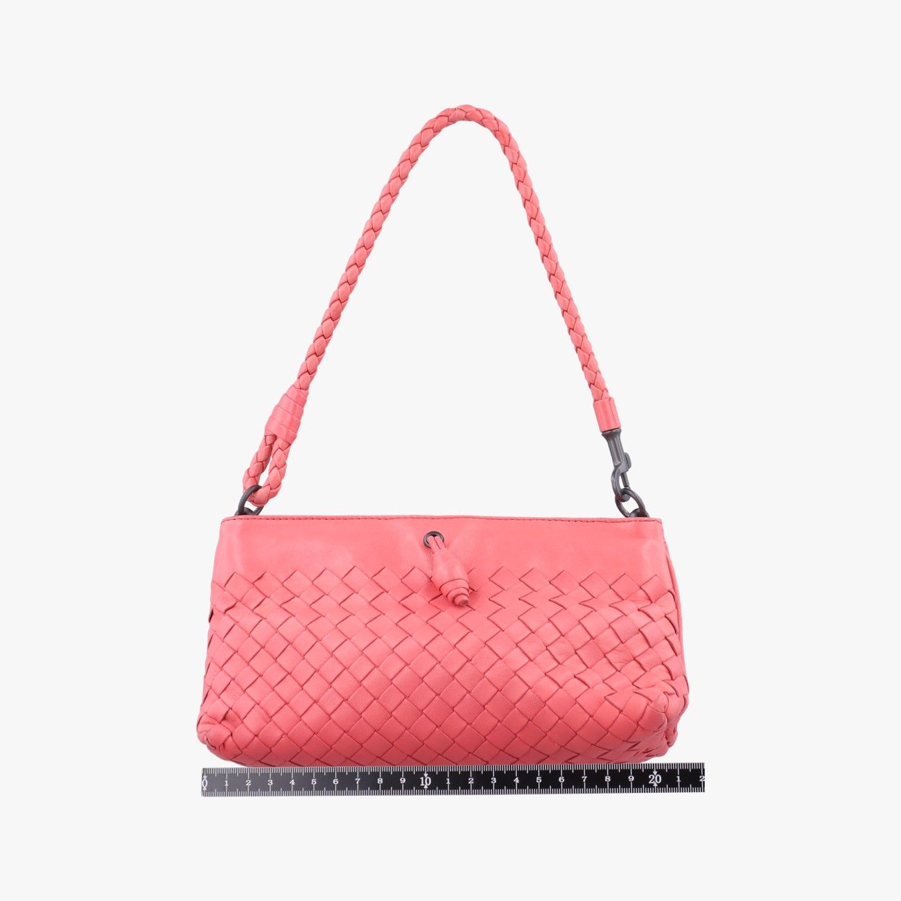 Bottega Veneta Intrecciato Pink Lambskin Handbag — view 2