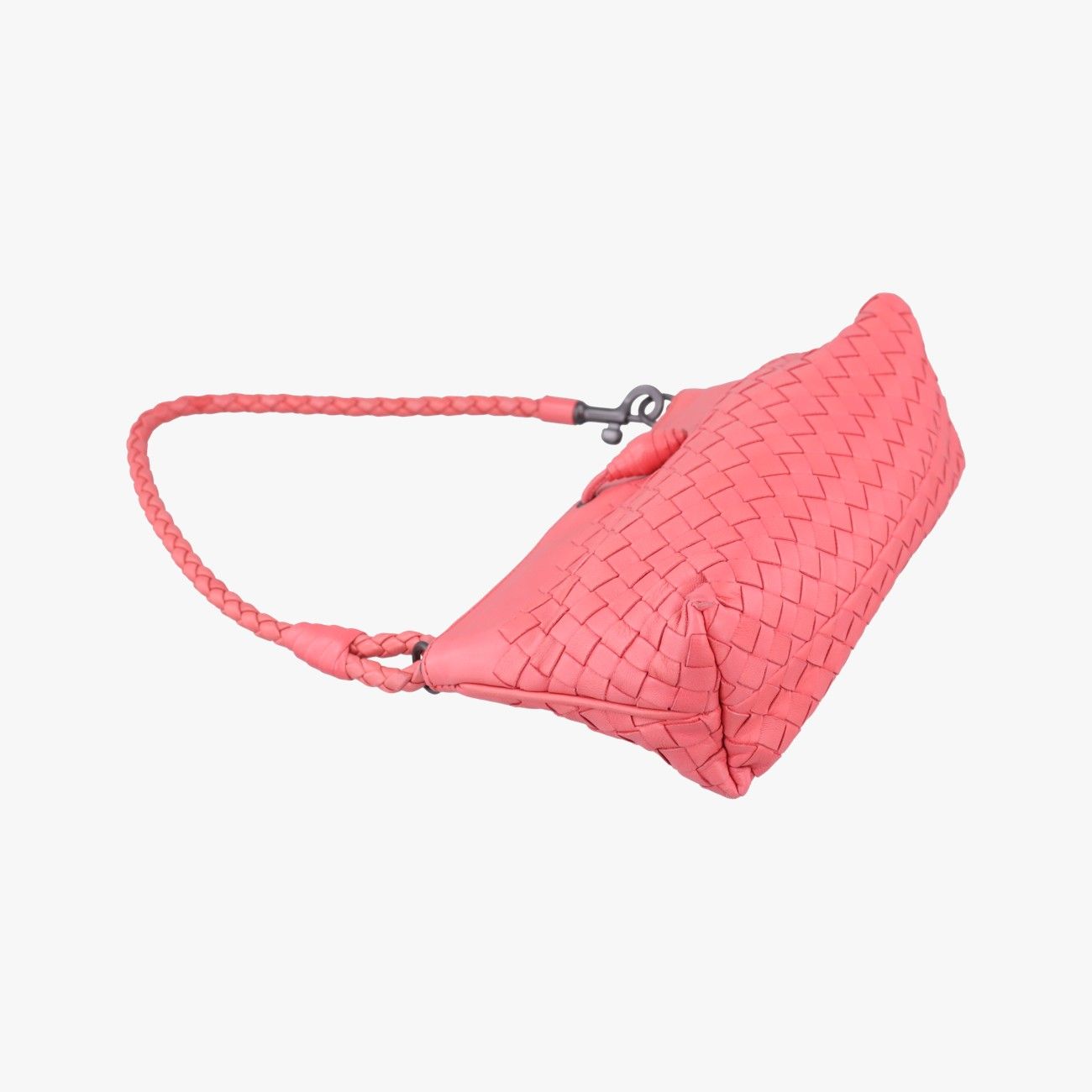Bottega Veneta Intrecciato Pink Lambskin Handbag — view 7