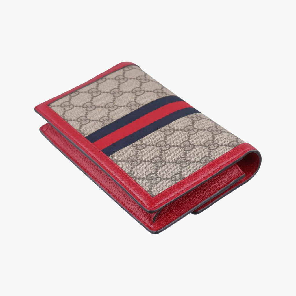 Gucci Queen Magarette Beige Red Multi Canvas Leather Shoulder — view 6