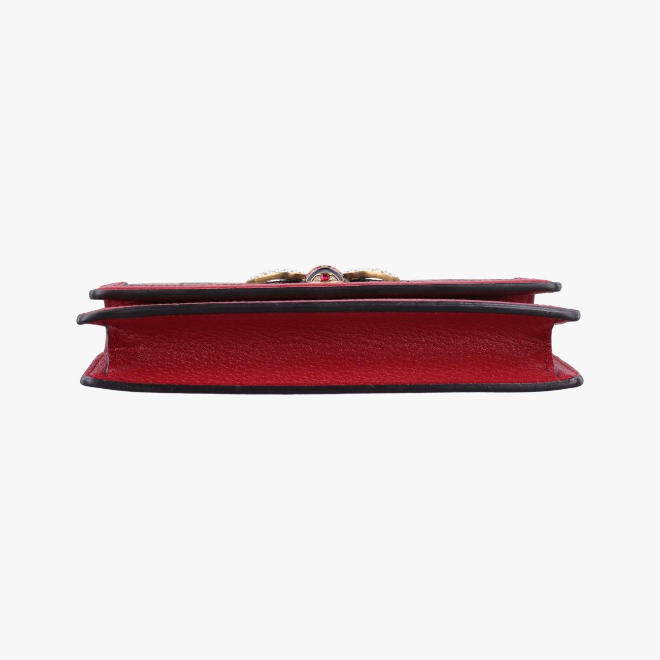 Gucci Queen Magarette Beige Red Multi Canvas Leather Shoulder — view 3