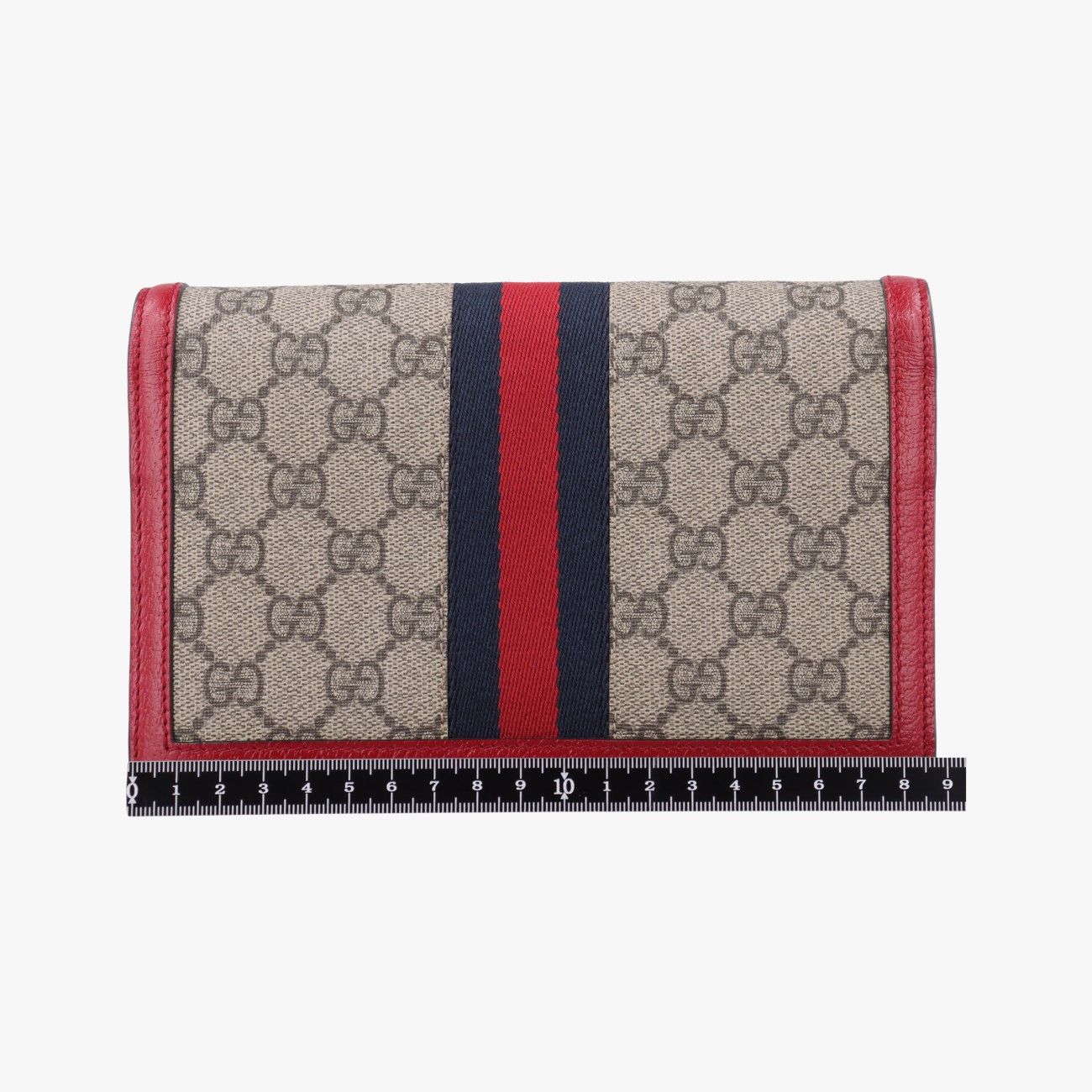 Gucci Queen Magarette Beige Red Multi Canvas Leather Shoulder — view 2