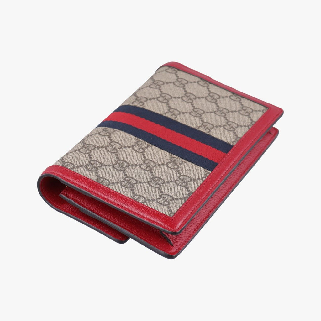 Gucci Queen Magarette Beige Red Multi Canvas Leather Shoulder — view 7