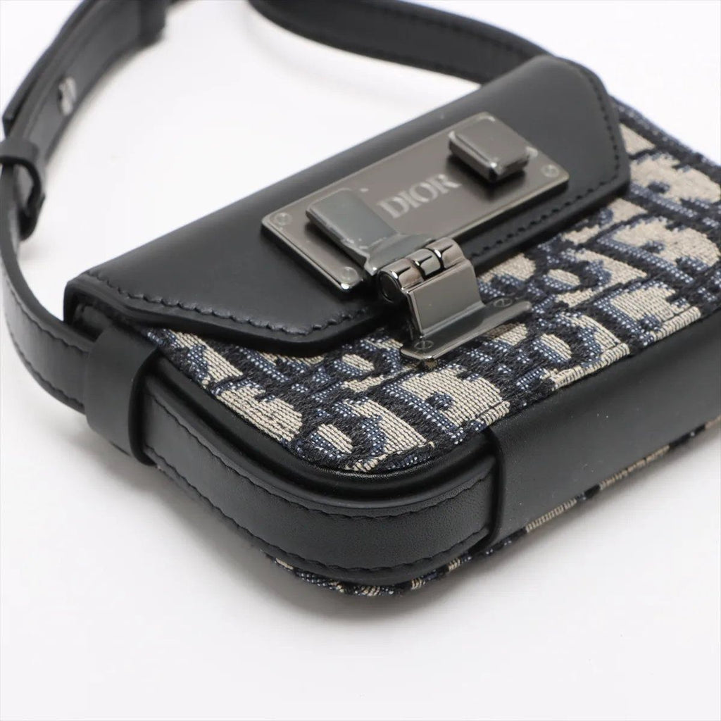 Dior Oblique Rock Leather Shoulder Bag Crossbody — view 4