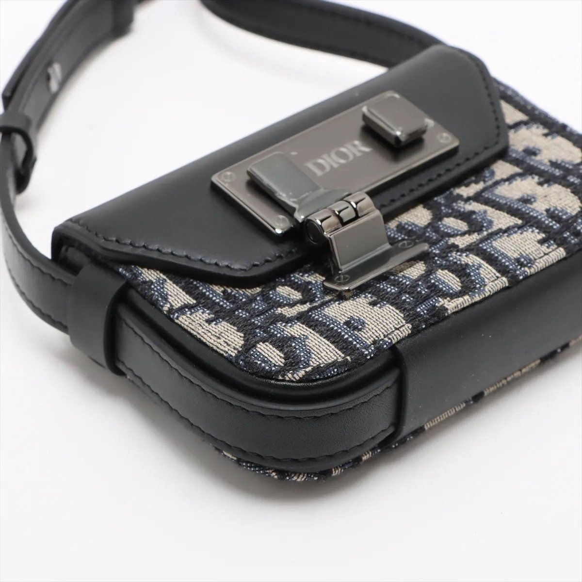 Dior Oblique Rock Leather Shoulder Bag Crossbody — view 4