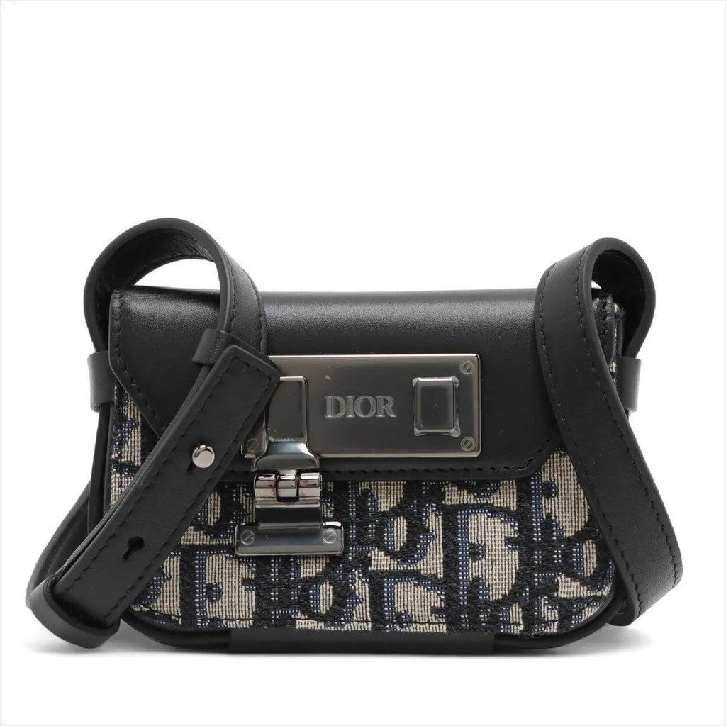 Dior Oblique Rock Leather Shoulder Bag Crossbody