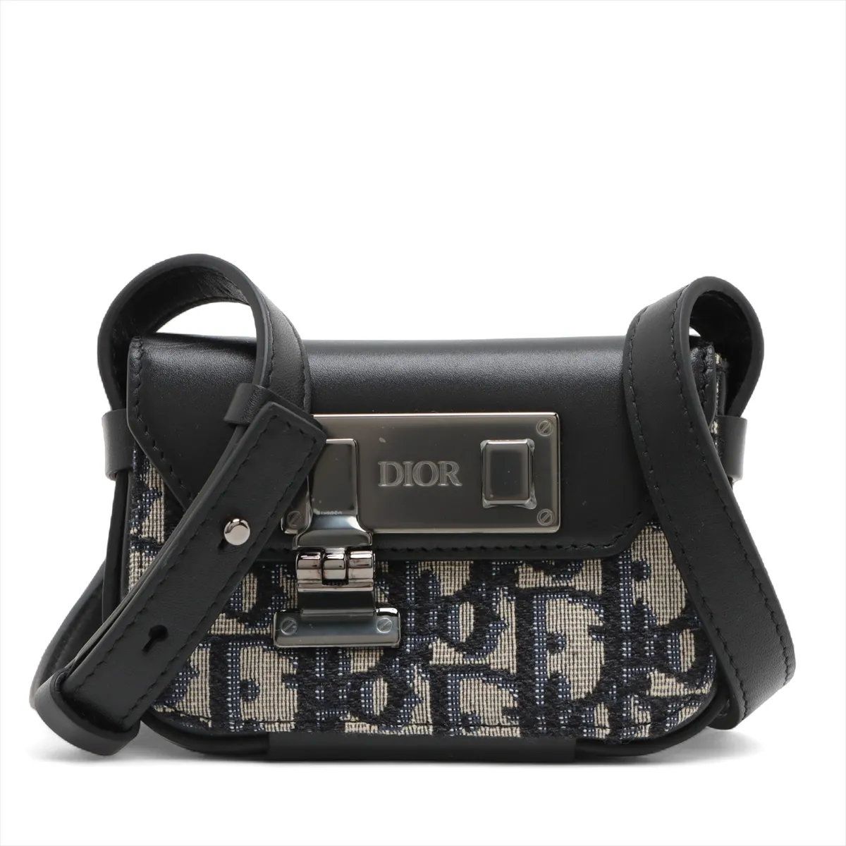 Dior Oblique Rock Leather Shoulder Bag Crossbody