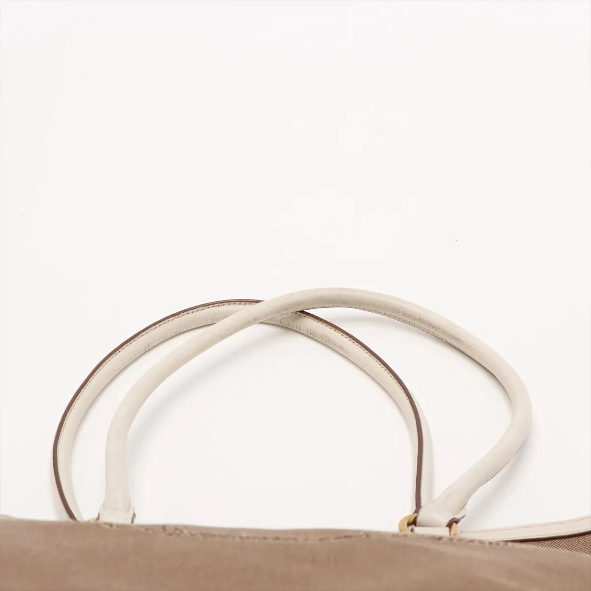 Prada Logo Jacquard Leather Tote Shoulder — view 6