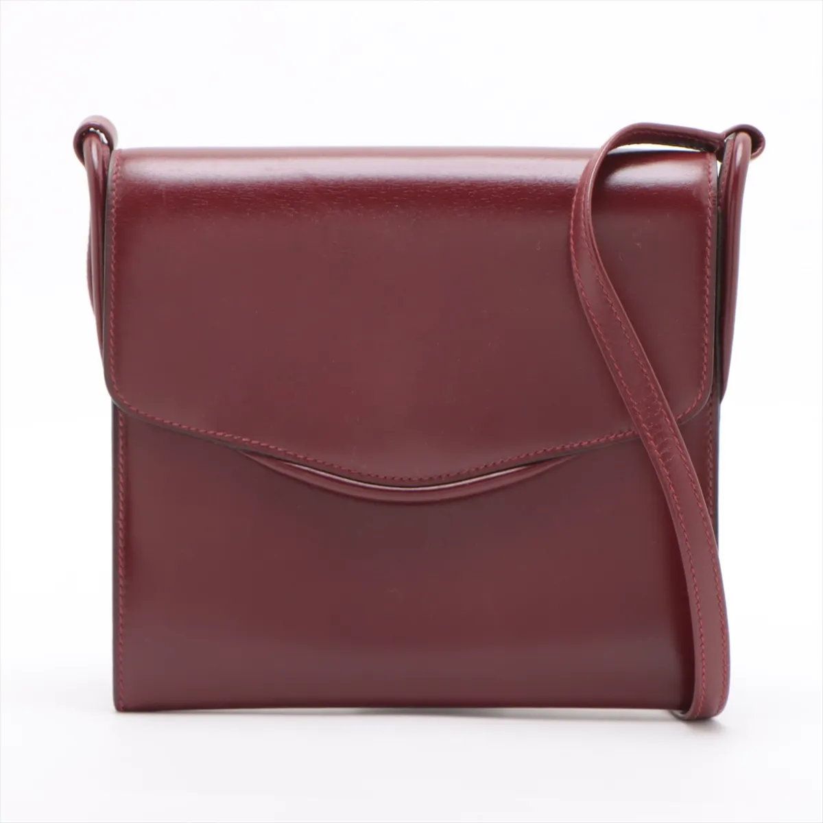 Hermes Vintage Box Calf Leather Shoulder Bag Crossbody