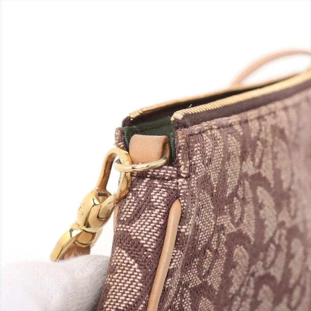 Dior Trotter Saddle Leather Handbag Beige — view 9