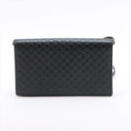 Gucci Micro Guccissima Leather Shoulder Bag Crossbody Wallet Black — view 2