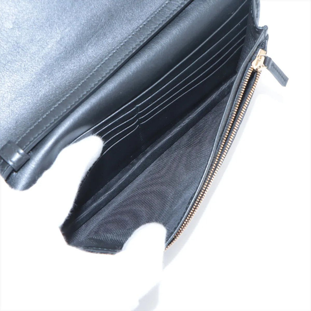 Gucci Micro Guccissima Leather Shoulder Bag Crossbody Wallet Black — view 6