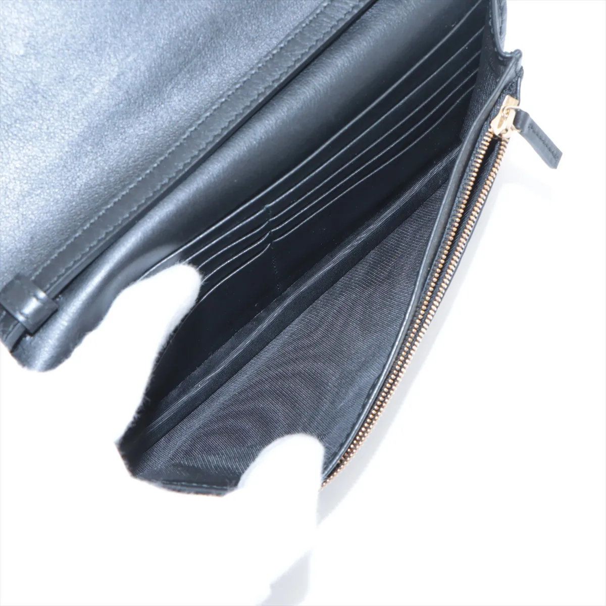 Gucci Micro Guccissima Leather Shoulder Bag Crossbody Wallet Black — view 6