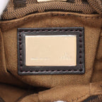 Fendi Zucca Leather Canvas Handbag Brown — view 8