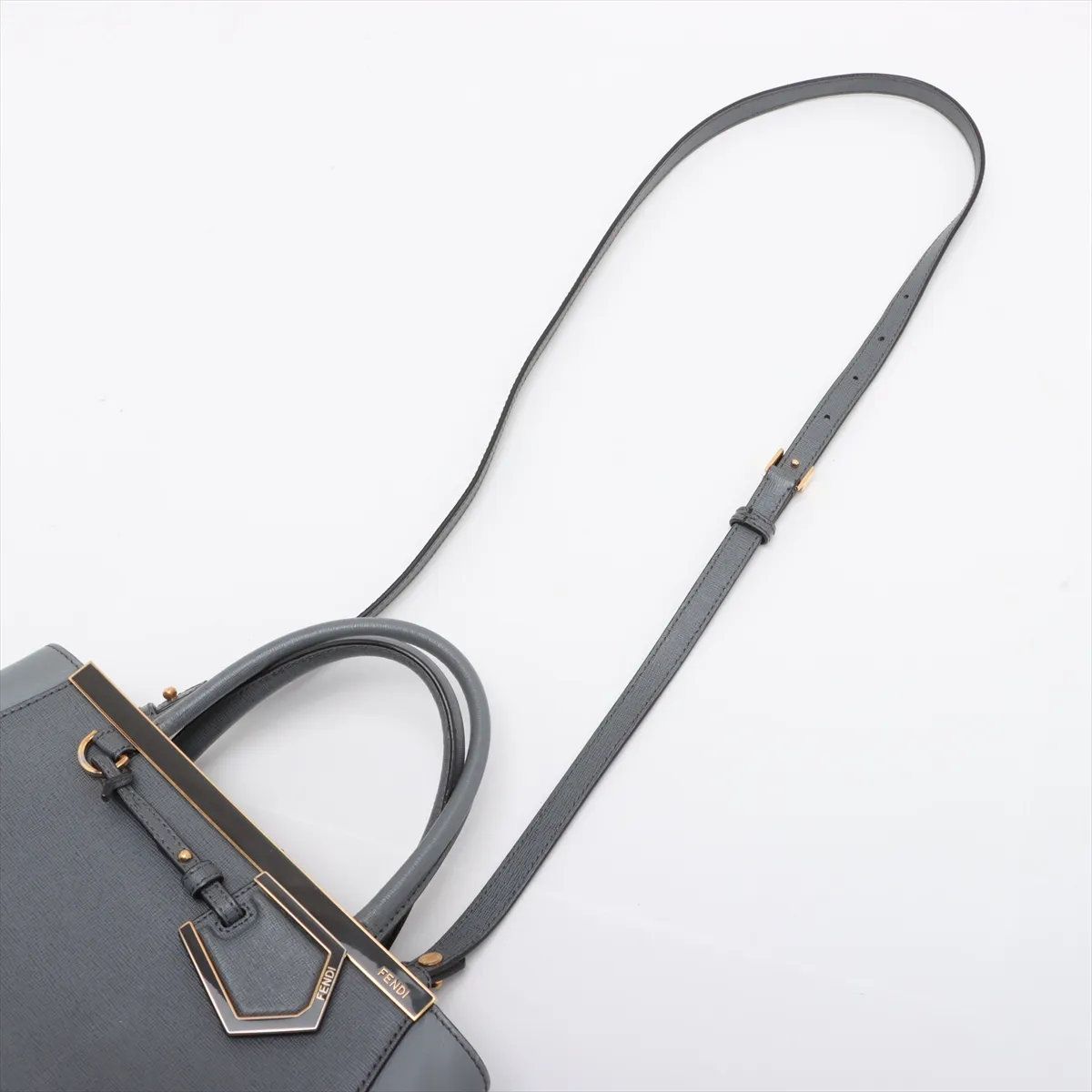 Fendi Petit Tou Jour Leather 2-Way Handbag Crossbody Shoulder — view 7