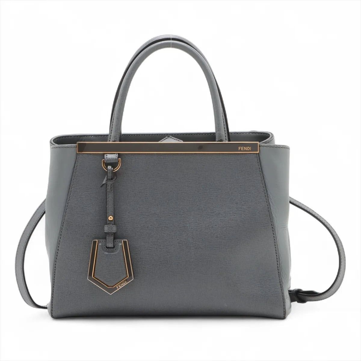 Fendi Petit Tou Jour Leather 2-Way Handbag Crossbody Shoulder