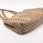 Gucci GG Canvas Bamboo Leather Tote Shoulder Hand — view 4
