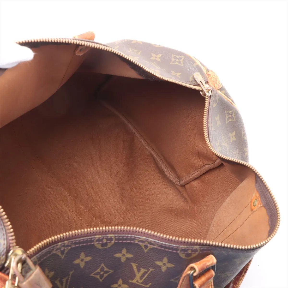 Louis Vuitton Monogram Keepall 50 Leather Boston Bag Tote Carry — view 7