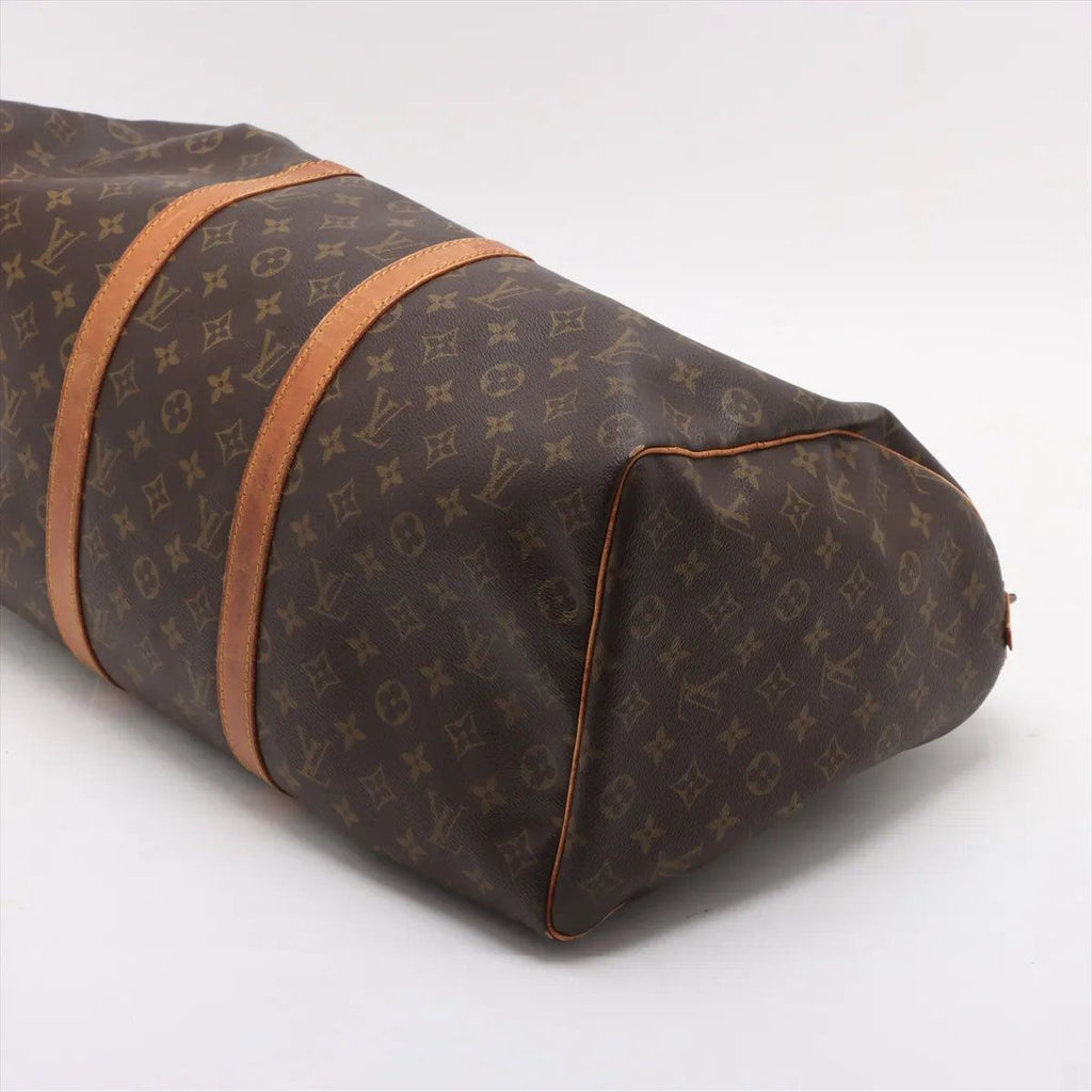 Louis Vuitton Monogram Keepall 50 Leather Boston Bag Tote Carry — view 3