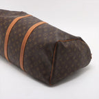 Louis Vuitton Monogram Keepall 50 Leather Boston Bag Tote Carry — view 3