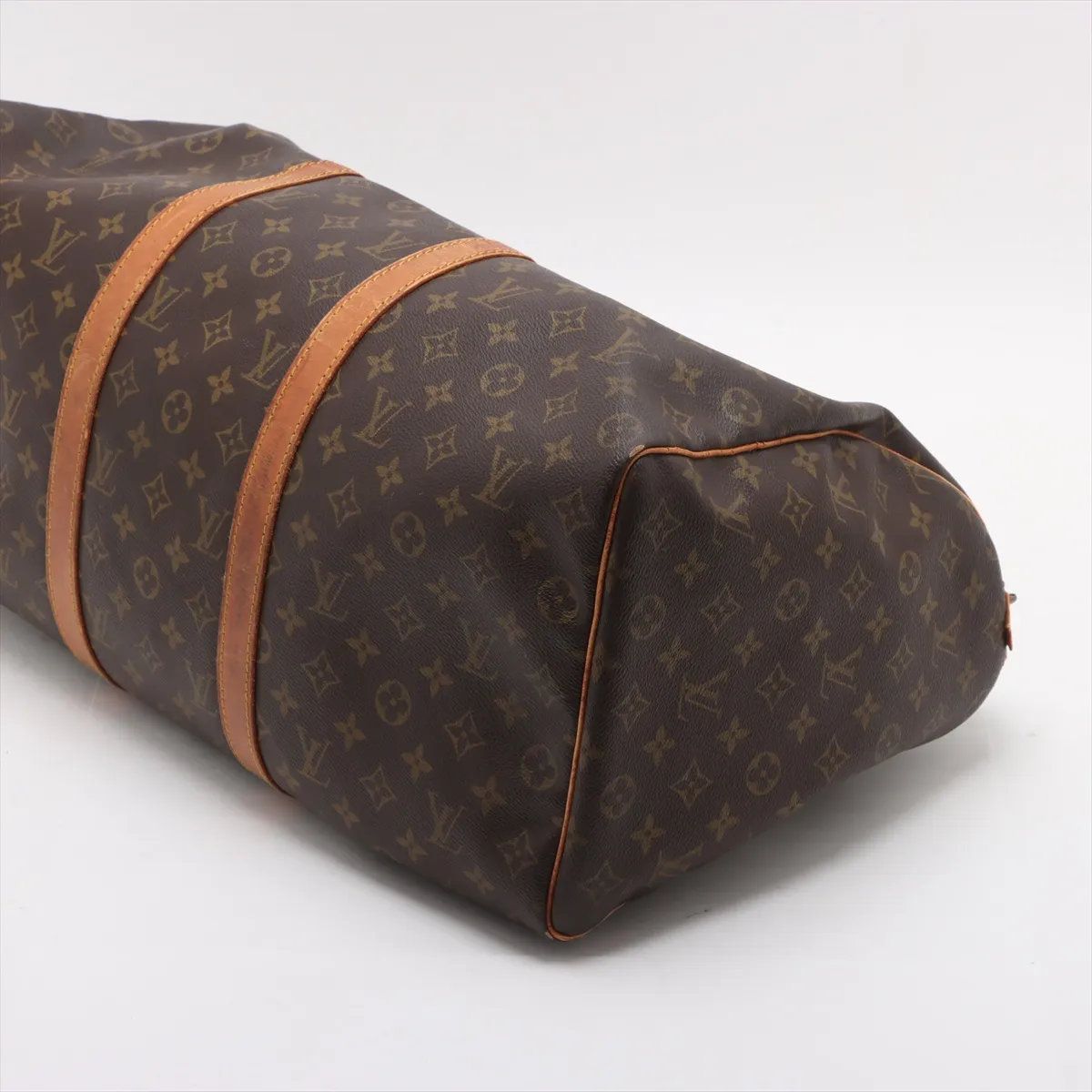Louis Vuitton Monogram Keepall 50 Leather Boston Bag Tote Carry — view 3