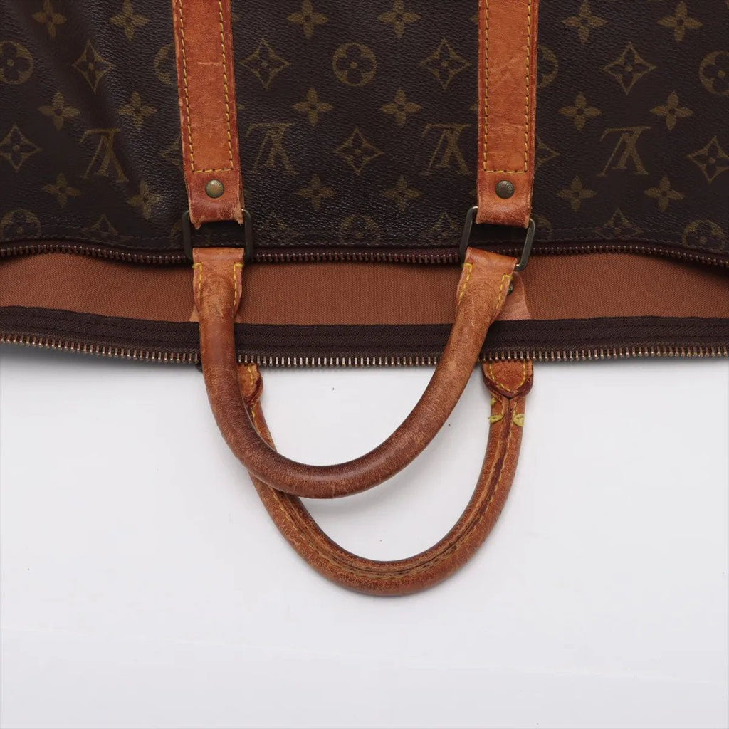 Louis Vuitton Monogram Keepall 50 Leather Boston Bag Tote Carry — view 5