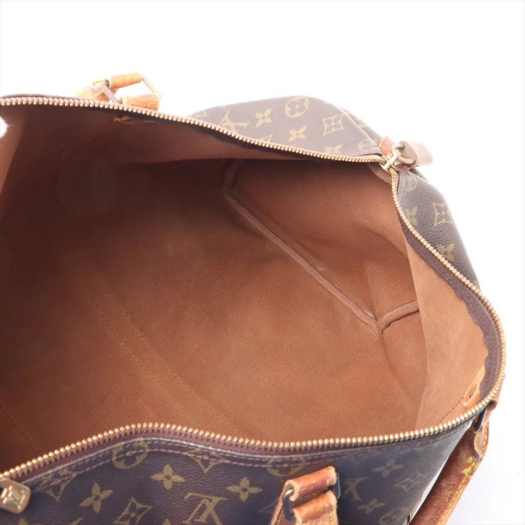 Louis Vuitton Monogram Keepall 50 Leather Boston Bag Tote Carry — view 8
