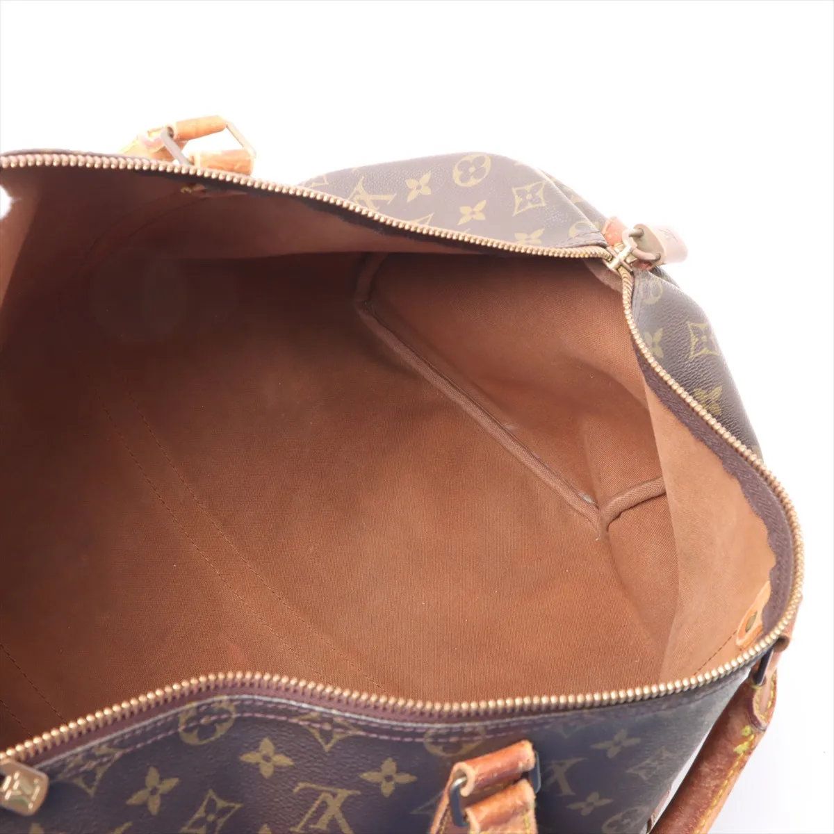 Louis Vuitton Monogram Keepall 50 Leather Boston Bag Tote Carry — view 8