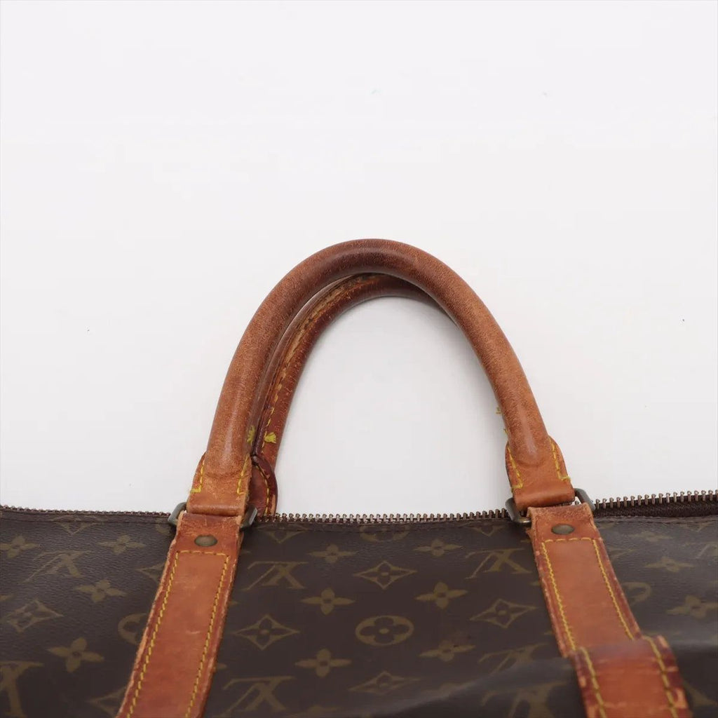 Louis Vuitton Monogram Keepall 50 Leather Boston Bag Tote Carry — view 6