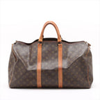 Louis Vuitton Monogram Keepall 50 Leather Boston Bag Tote Carry — view 2