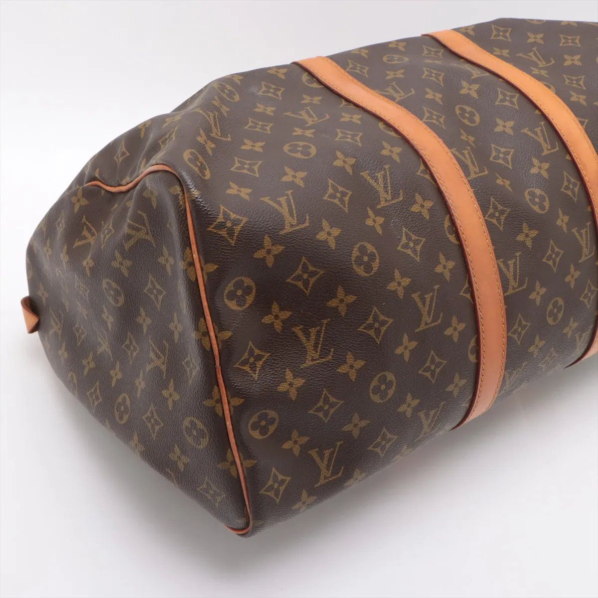 Louis Vuitton Monogram Keepall 50 Leather Boston Bag Tote Carry — view 4