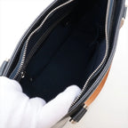 Louis Vuitton Monogram Matt Stockton Blue Leather Tote Shoulder Hand — view 7
